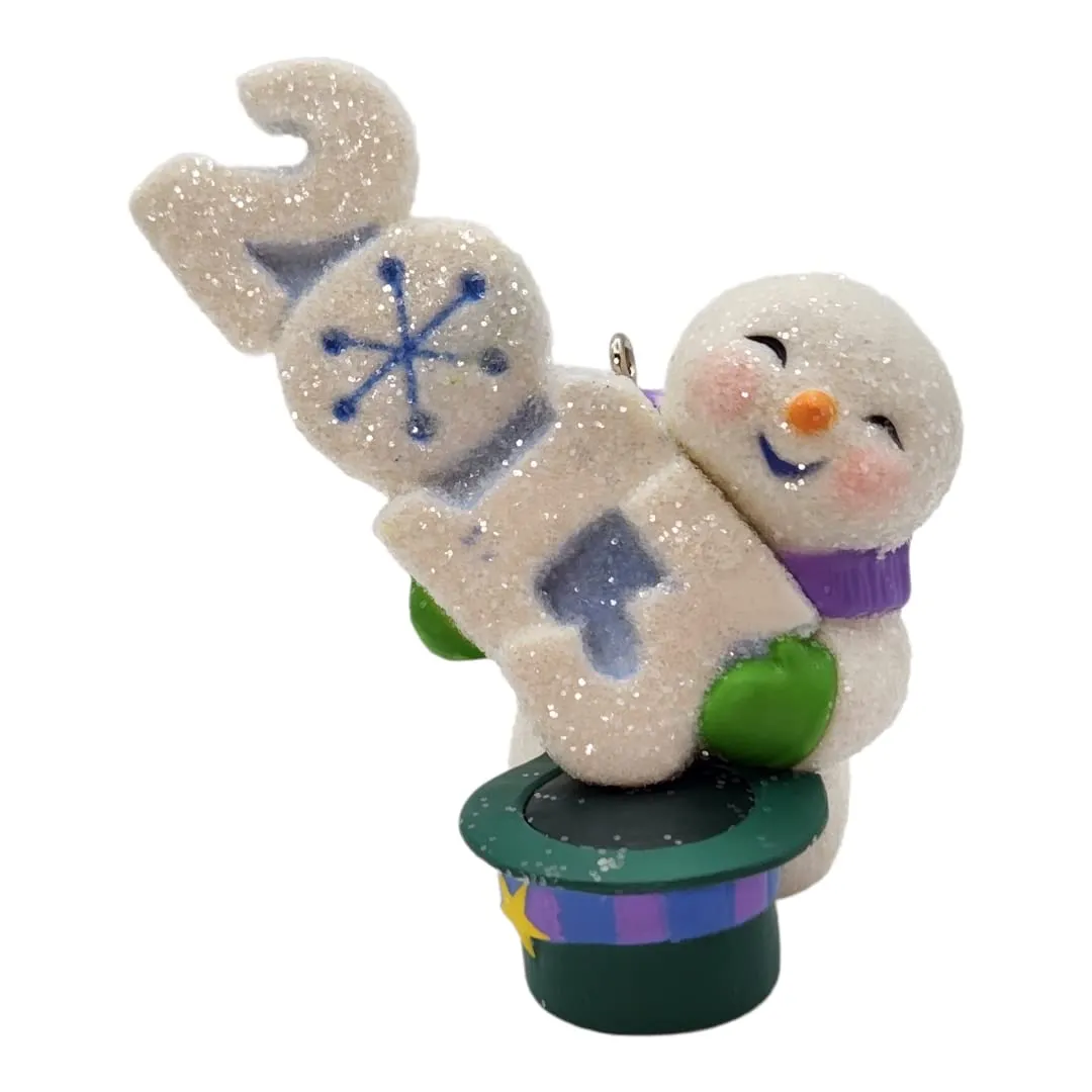 Hallmark 2013 Frosty Fun Decade Christmas Ornament, 2.5' Height, Mint Condition, Collectible