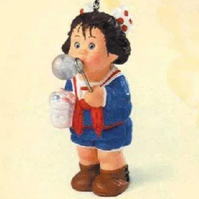 Happy Bubble Blower Christmas Ornament - 1998 Hallmark Keepsake Series QE08437